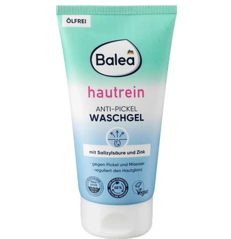 Гель для умывания против прыщей с салициловой кислотой и цинком Balea Anti Pickel Waschgel hautrein, 150 ml