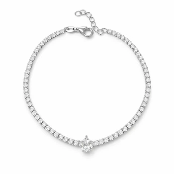 Браслет срібний Тенісний з фіанітами Silver Style 16 р. (5-0044б sku:4200012298921)