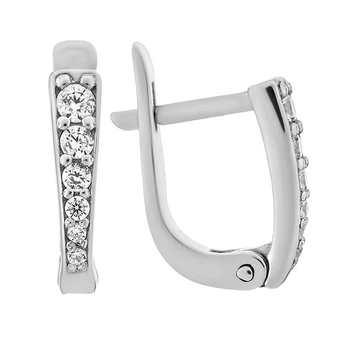 Серьги серебряные дорожка с фианитами Silver Style (20621.17 sku:2300103247233)