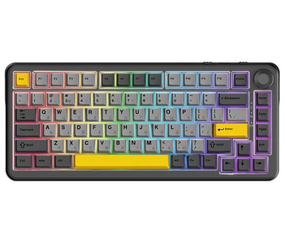 Клавіатура ігрова механічна Ajazz AK-820 MAX PLUS Wireless Black RGB Day Dream Switch Hot-Swap 2.4G/Bluetooth/USB