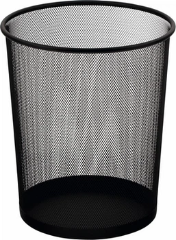 Корзина офісна для паперу Buromax чорний металева 19 л 295x238x345 мм (BM.6270-01)