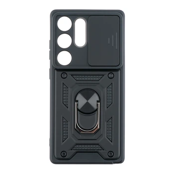 Чехол накладка Guard Shield Armor с кольцом для Samsung Galaxy S25 Ultra 5G Black