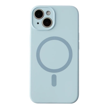 Чохол Premium Glow Silicone Case Full Camera with Magsafe для iPhone 14 Blue