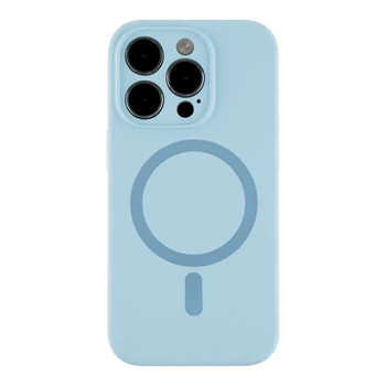 Чохол Premium Glow Silicone Case Full Camera with Magsafe для iPhone 14 Pro Blue