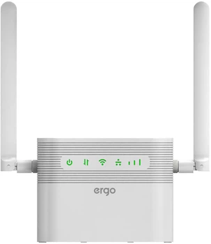 4G Wi-Fi роутер Ergo R023 WiFi4 / 150 Мбіт/с / MIMO 2×2 / SIM-картка / 4000 мА·год