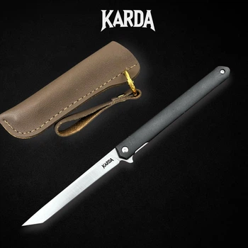 Ніж складний Karda J097 black handle tanto blade