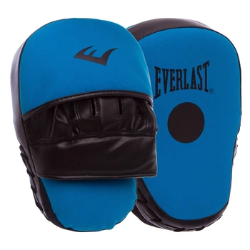 Лапа Вигнута 2шт для боксу та єдиноборств поліуретан Everlast блакитний-чорний EV-CM1B