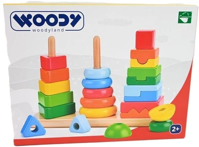 Zestaw WoodyLand wież do układania 90227 02279 (8591864902279)