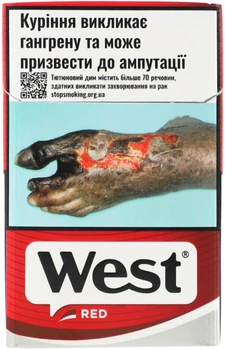 Блок сигарет West Red х 10 пачек (4030600196328)