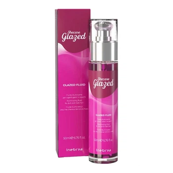 Капли флюид Inebrya для блеска волос с эффектом глазировки Sheсare Glazed Fluid 50 мл