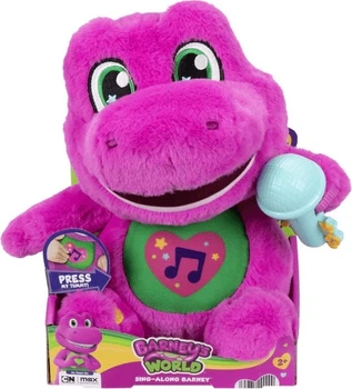 Плюшева іграшка Mattel Barneys World: Співаючий Барні Англійська мова JGT51 (194735322046)