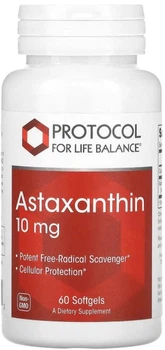 Астаксантин Protocol for Life Balance Astaxanthin 10 мг 60 капсул (ARE-576418)