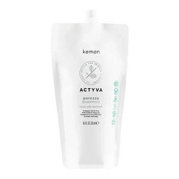 Шампунь-пилинг для глубокой очистки и против перхоти KEMON Actyva Purezza Shampoo 500 мл