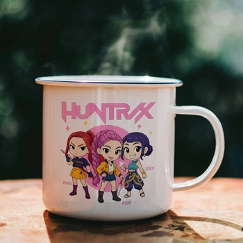 Чашка металева Kpop demon hunters Кпоп мисливці на демонів (КХ01123)