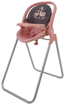 Krzesło dla lalek Swan huśtawka + fotelik samochodowy 3 w 1 1495125 Różowe (4894897000665)