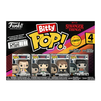 Пак Фигурок FUNKO POP! Bitty Pop! Stranger Things Одиннадцать Upside Down Will Chase 23mm 83663