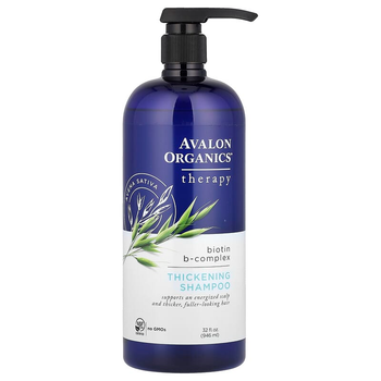 Шампунь для густоты волос Avalon Organics, Therapy "Thickening Shampoo" комплексная терапия с B-комплексом и биотином (946 мл)