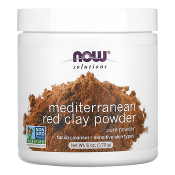 Марокканская красная глина NOW Foods, Solutions "Moroccan Red Clay Powder" в порошке (170 г)