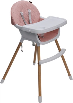 Стілець для годування дитини 2 в 1 Velano Evo Pink (4820296760190)