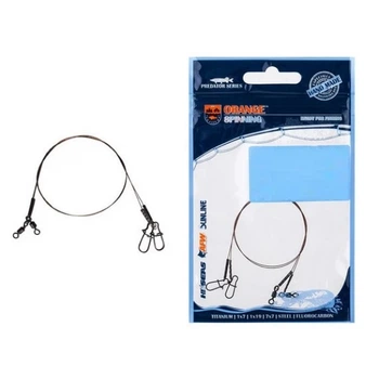 Поводок Ukrspin Orange Spinning плетеный сталь AFW 7х7 15см 10кг22lb/0.36мм 2шт/уп (1013-1590.03.10)