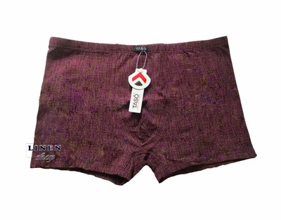 Фиолетовые мужские трусы шорты с рисунком Colour style TASO 5788 XL
