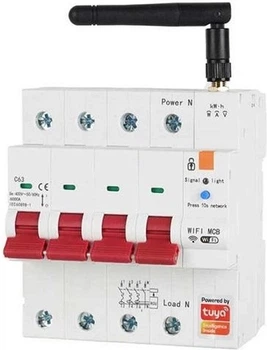 Przełącznik Tuya Smart Circuit Breaker, 3P+N, Wi-Fi, RS485, 63A (HS084073)