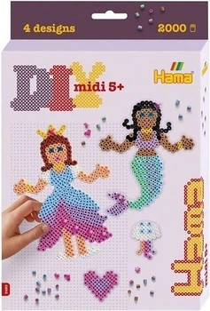 Намистини для пресування Hama Midi: Принцеса і Русалка 34535 (028178034535)