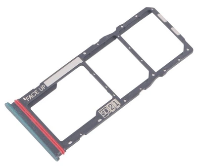 Держатель Sim-карты и карты памяти Motorola XT2421 Moto G04 /XT2421-8 Moto G04s зеленый Sea Green на две Sim-карты High Copy