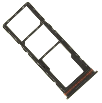 Держатель Sim-карты и карты памяти Infinix Hot 50 4G черный Sleek Black на две Sim-карты High Copy