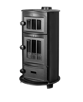 Duval EK-5109 BL Blak Edition Дровяная печь-камин «евро буржуйка» с духовкой