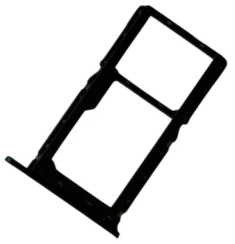 Держатель Sim-карты и карты памяти ZTE Blade V50 Vita черный на дві Sim-карти High Copy
