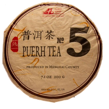 Чай Jinglong Tea Factory Шу Пу Ер Цзин Лун №5 200 г (4823134500651)