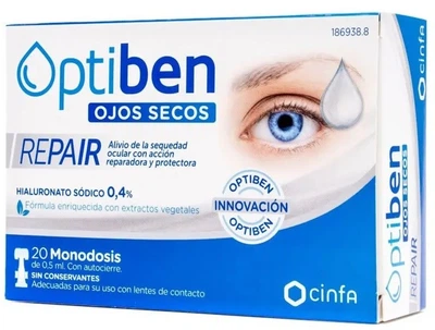 Roztwór oftalmiczny Optiben Dry Eyes Repair 20 dawek (8470001869388)