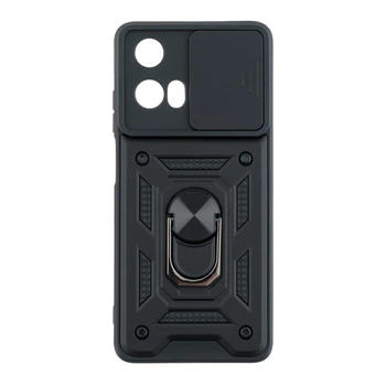 Чехол накладка Guard Shield Armor с кольцом для Motorola E14 Black