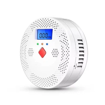 WiFi Смарт-датчик угарного газа Tuya Smart Life с LCD-дисплеем и сиреной 85 дБ