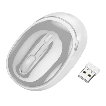 Беспроводная компьютерная мышь Hoco GM34 Nuevo 2.4G + Bluetooth, белая