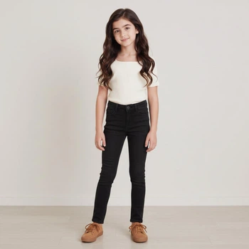 Черные подростковые джинсы Super Skinny для девочки 152 см (11-12 лет) OVS