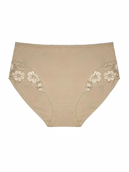 Трусы женские хлопковые Ouno 016 2XL (48-50) бежевые