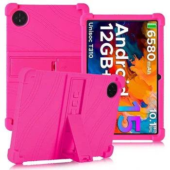 Детский чехол TPU Wave with Stand для Doogee Tab A9 / A9 Pro с подставкой pink