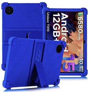 Детский чехол TPU Wave with Stand для Doogee Tab A9 / A9 Pro с подставкой blue