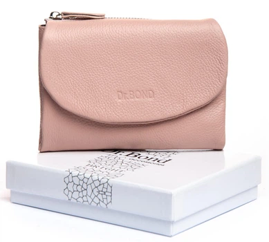 Женский кожаный кошелек на магните Dr. Bond WS-239 pink