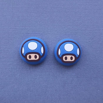 Силиконовые накладки Blue Mushroom из вселенной Super Mario PS4 PS5 Xbox one X S