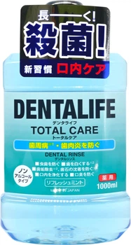 Ополіскувач для ротової порожнини Rocket Soap Medicated Dentalife Total Care Dental Rinse Refresh Mint Безалкогольний Антибактеріальний Освіжаюча мʼята 1 л (4571113808310)