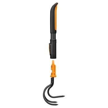 Рыхлитель (культиватор) Fiskars OneClick 9 см, три зуба + ручка 29 см (1080720)