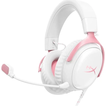 Ігрові навушники HyperX Cloud III White/Pink (9W1Q4AA) [155193]