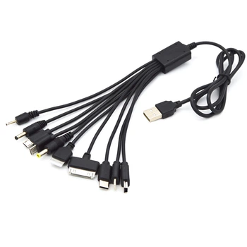 Багатофункціональний зарядний USB кабель 10-в-1 для різних пристроїв із довгим дротом
