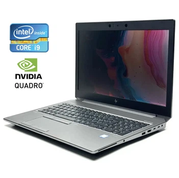 Мобильная рабочая станция Б-класс HP ZBook 15 G6 / 15.6" (1920x1080) IPS / Intel Core i9-9880H (8 (16) ядер по 2.3 - 4.8 GHz) / 16 GB DDR4 / 256 GB SSD / nVidia Quadro RTX 3000, 6 GB DDR6, 192-bit / WebCam / Win 10 Pro б/у