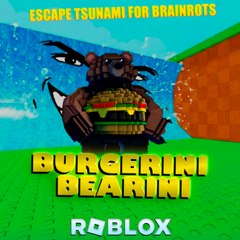 Брейнрот Бургерині Беарині (Burgerini Bearini) Brainrot - Roblox (Escape Tsunami For Brainrots)