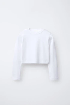 Кроп топ Zara пд11771 білий 148
