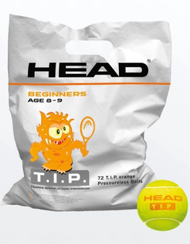 Мячи для тенниса Head TIP orange polybag 72 balls